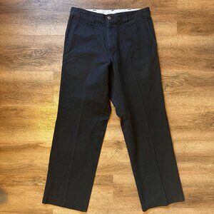 Dickies Chinos Mens 30x31 Black Industrial Cotton Polyester Work Pants